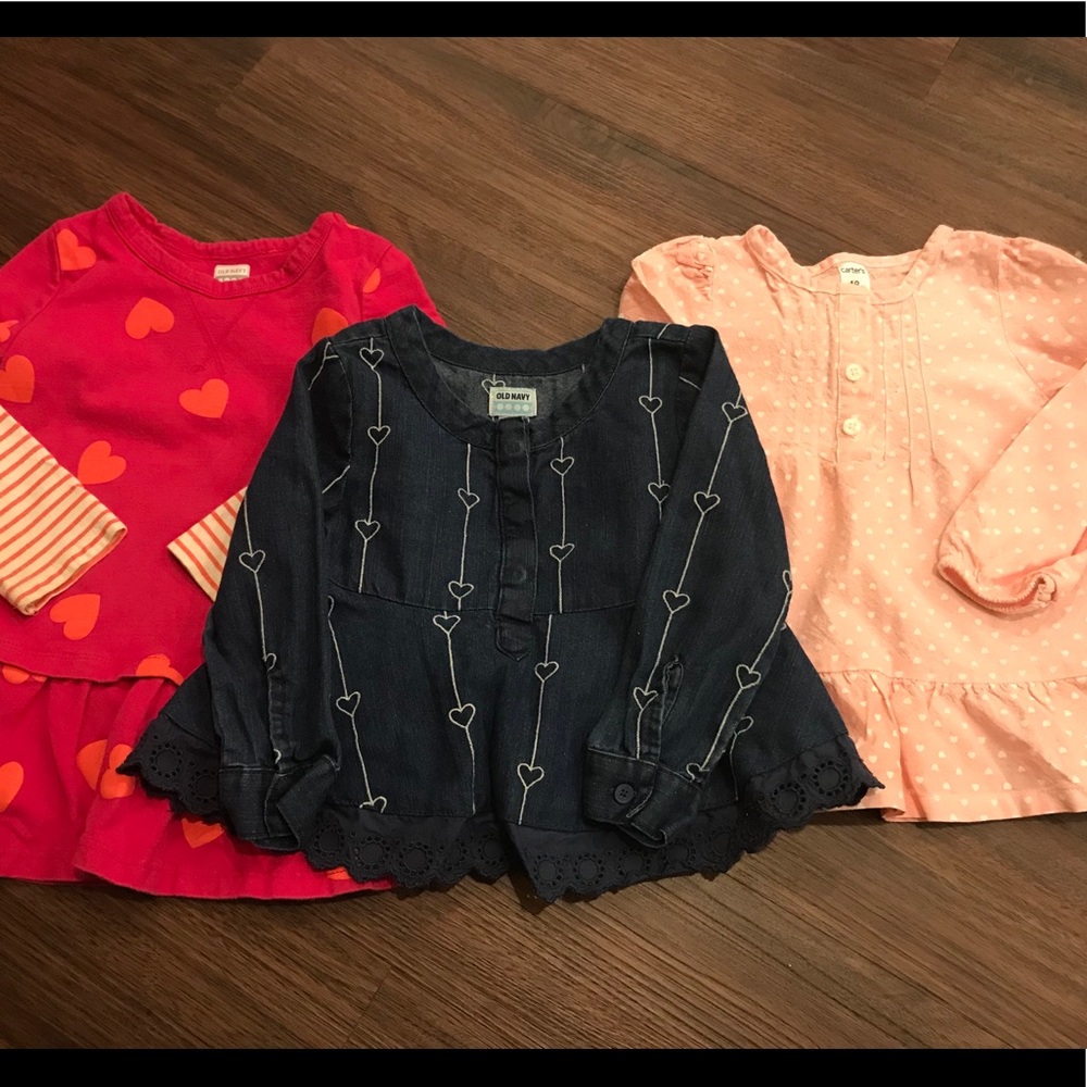 Girls Carter’s and Old Navy 3 blouse bundle!